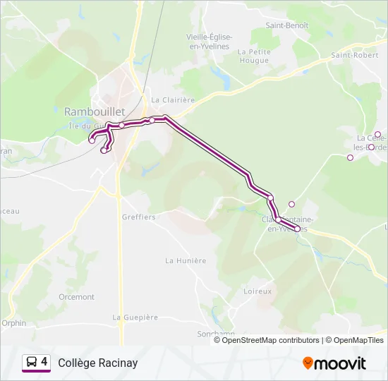 4 Bus Line Map