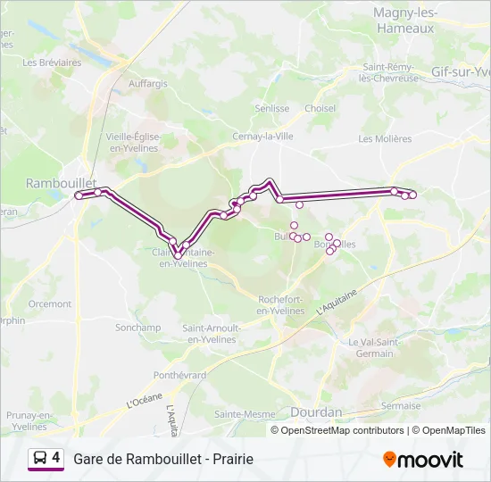 4 Bus Line Map