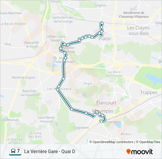7 Bus Line Map