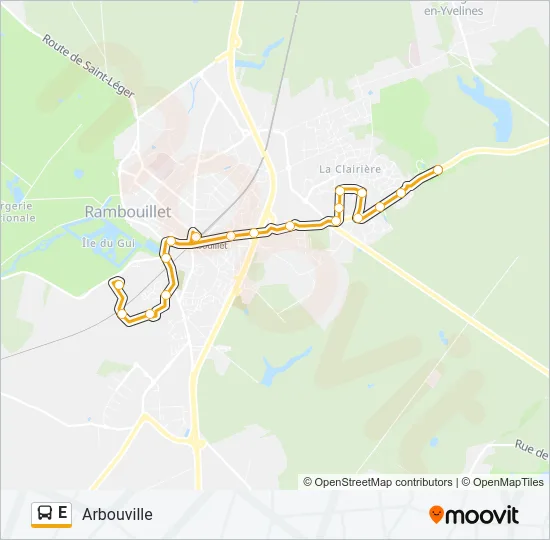 E Bus Line Map