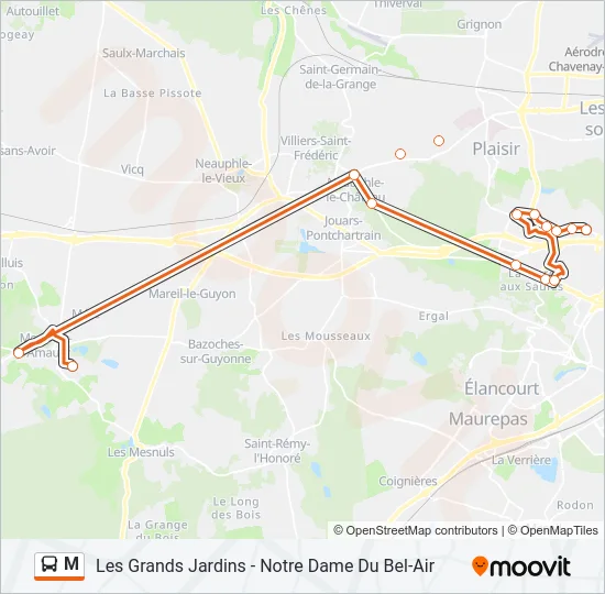 M Bus Line Map