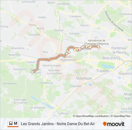 M Bus Line Map