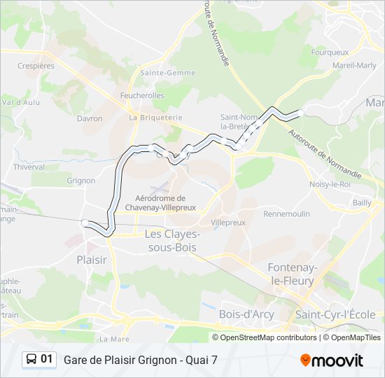 Mapa de 01 de autobús