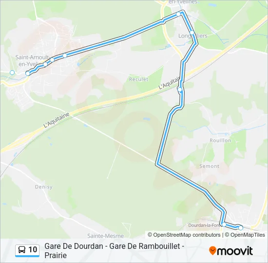 10 Bus Line Map
