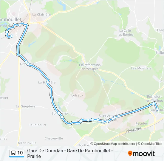 10 Bus Line Map