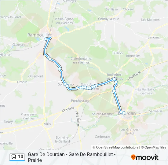 10 Bus Line Map