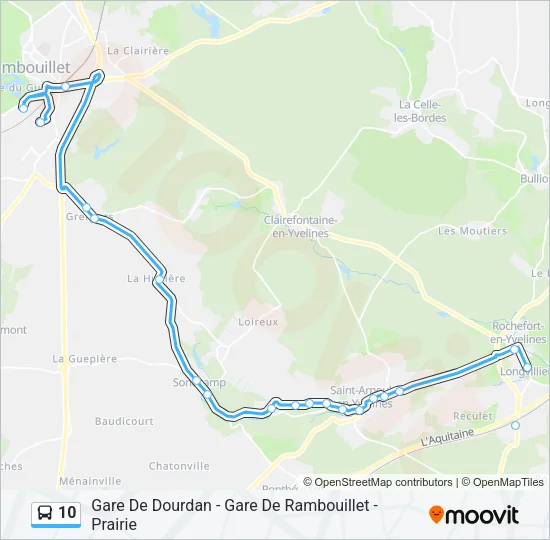 10 Bus Line Map