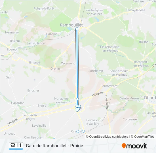 11 Bus Line Map