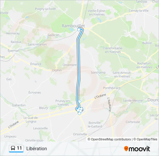 11 Bus Line Map