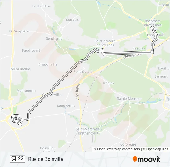 23 Bus Line Map