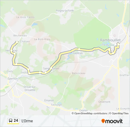 24 Bus Line Map