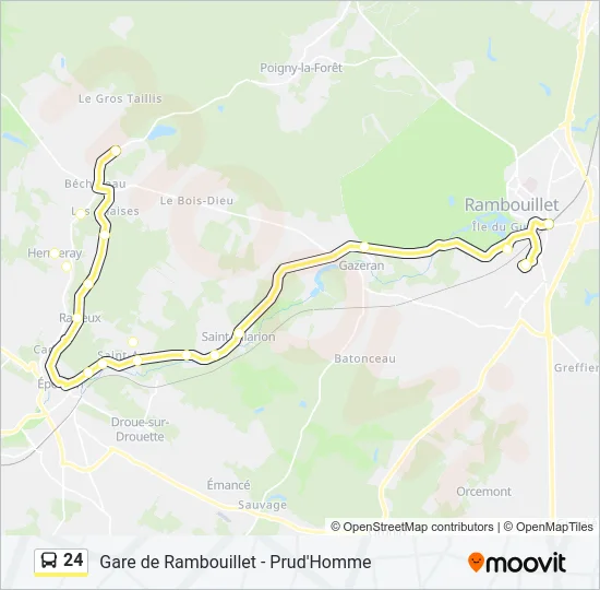 24 Bus Line Map
