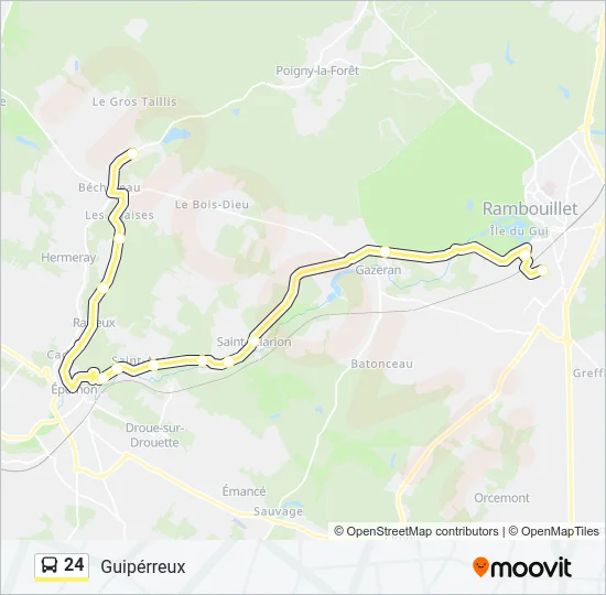 24 Bus Line Map