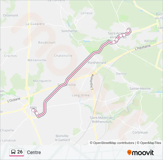 26 Bus Line Map