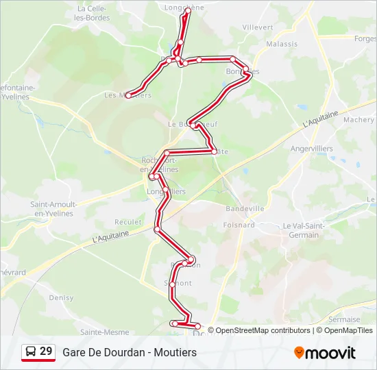 29 Bus Line Map