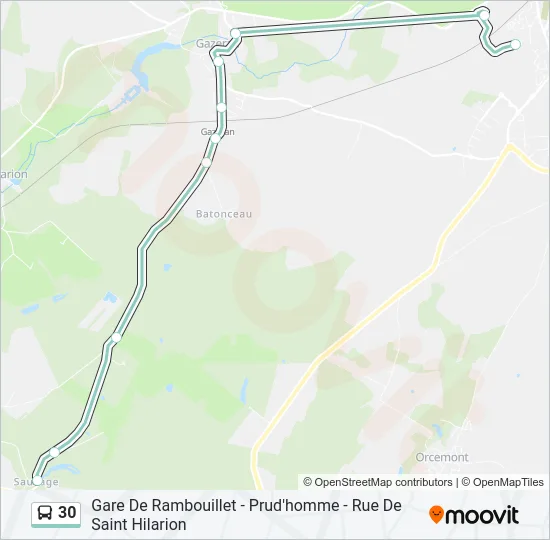 30 Bus Line Map