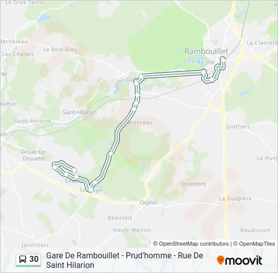 30 Bus Line Map