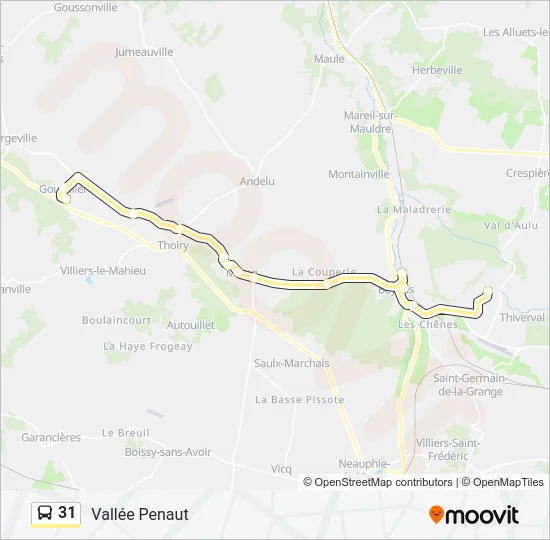 31 Bus Line Map