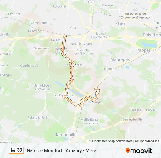 39 Bus Line Map