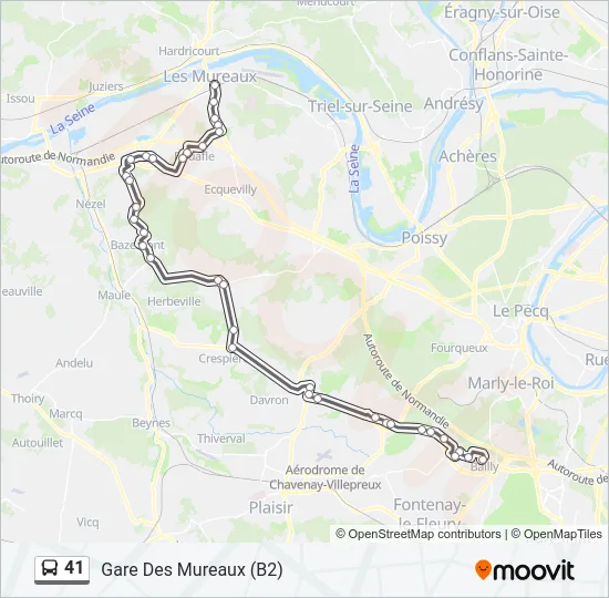 41 Bus Line Map