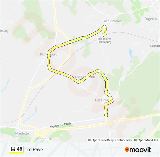 48 Bus Line Map