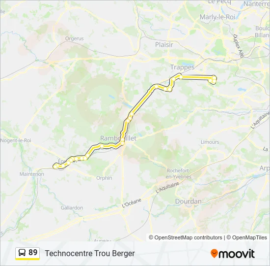 89 Bus Line Map
