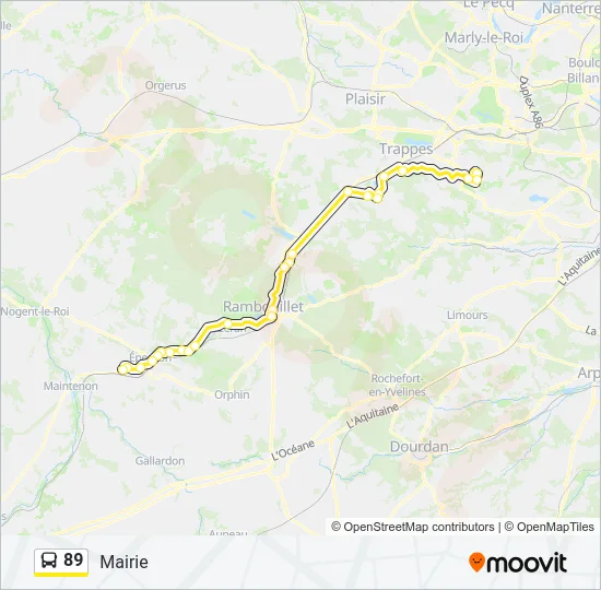 89 Bus Line Map