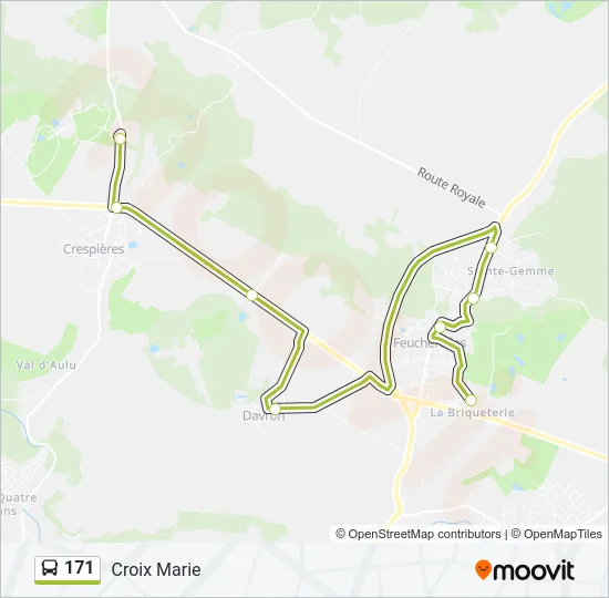 171 Bus Line Map