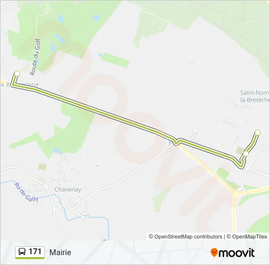 171 Bus Line Map