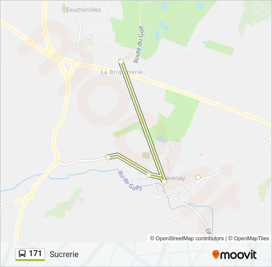 171 Bus Line Map