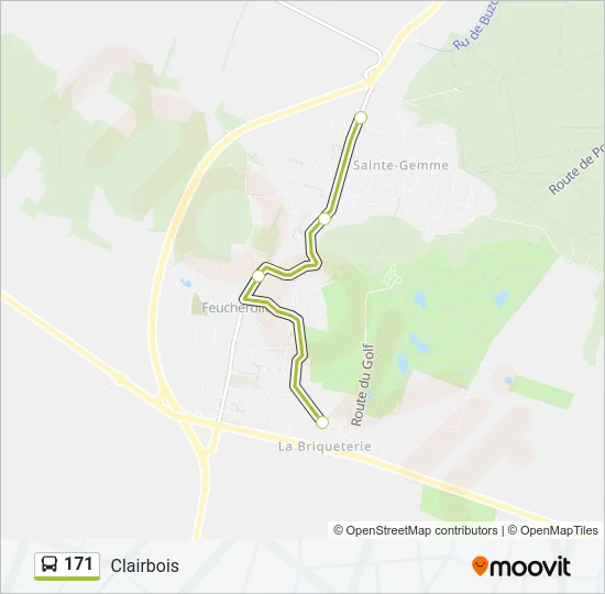 171 Bus Line Map