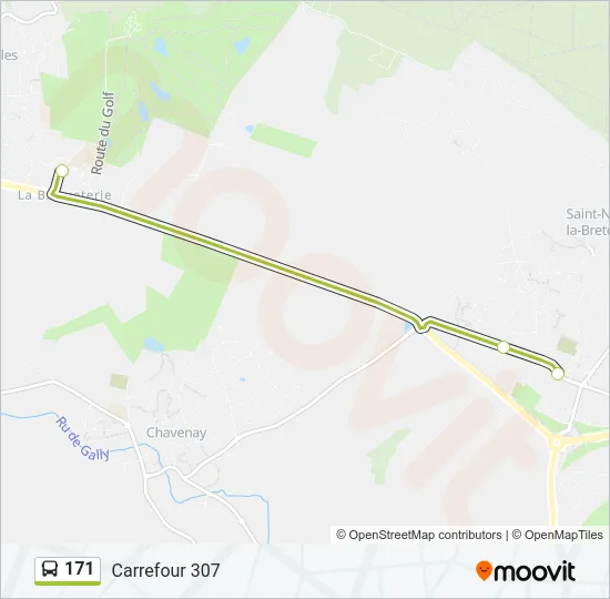 171 Bus Line Map