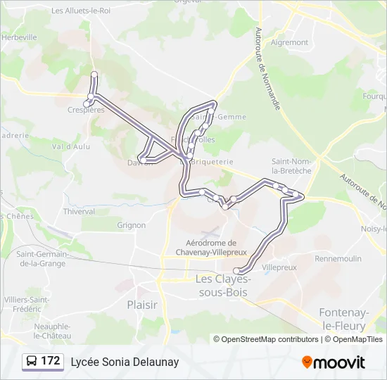 172 Bus Line Map