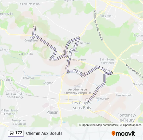 172 Bus Line Map