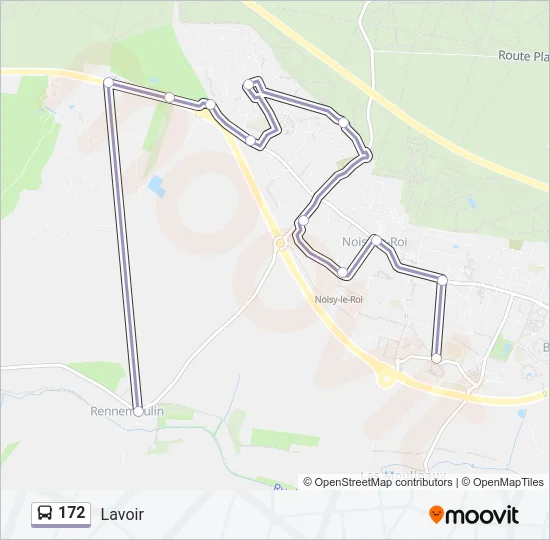 172 Bus Line Map