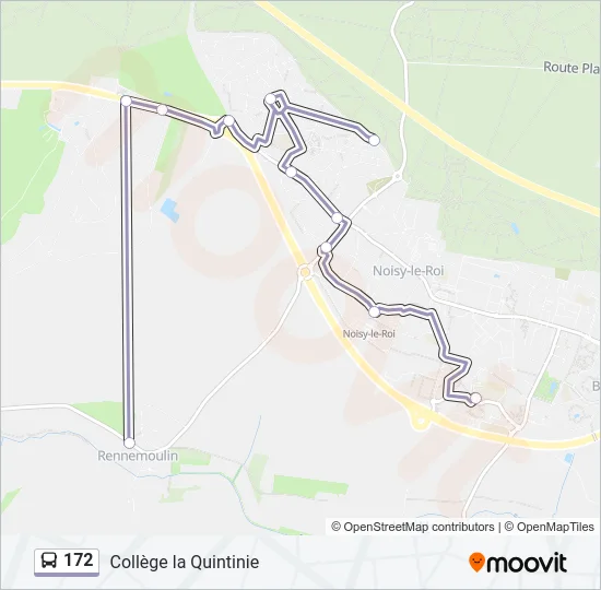 172 Bus Line Map