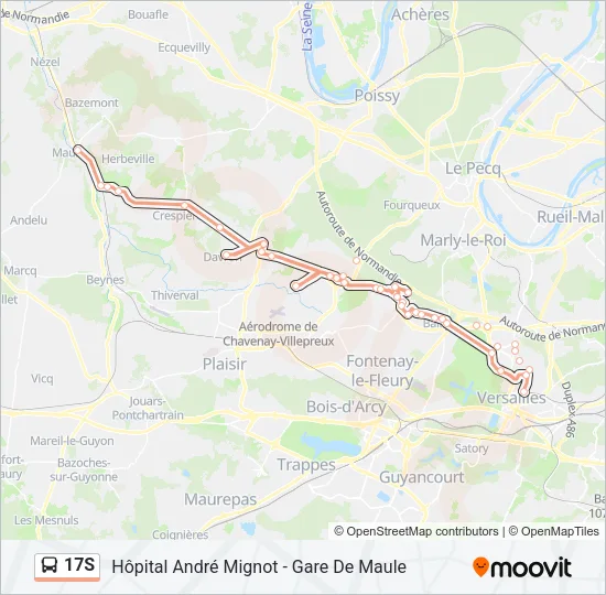 17S Bus Line Map