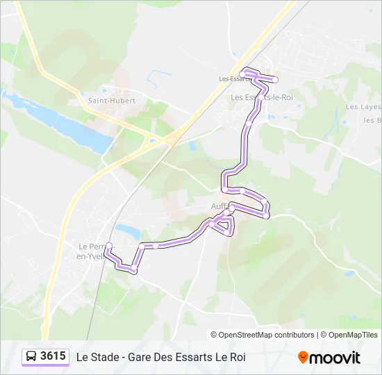 3615 Bus Line Map