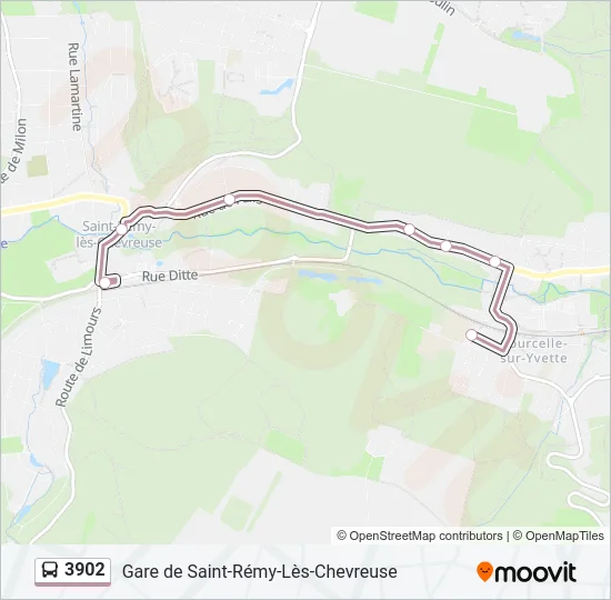 3902 Bus Line Map