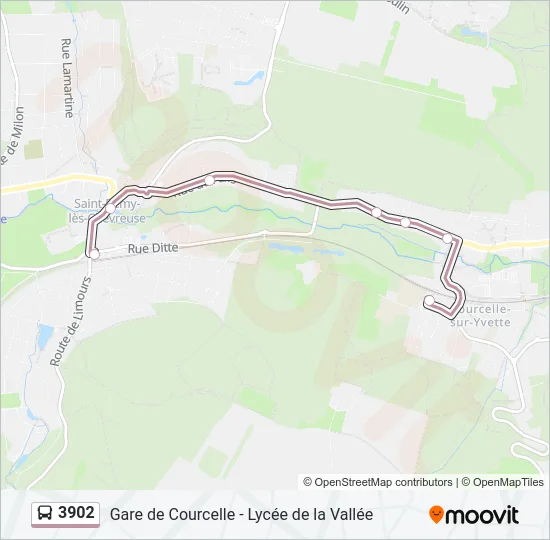 3902 Bus Line Map