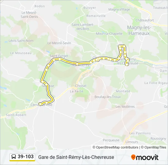39-103 Bus Line Map