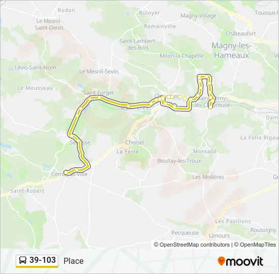 39-103 Bus Line Map