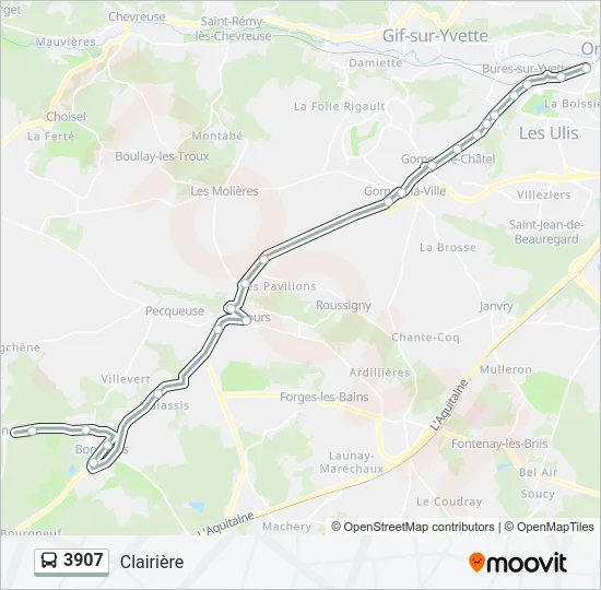 3907 Bus Line Map