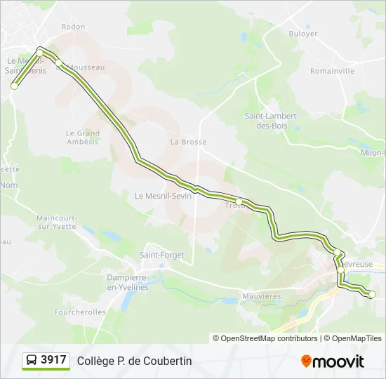 3917 Bus Line Map