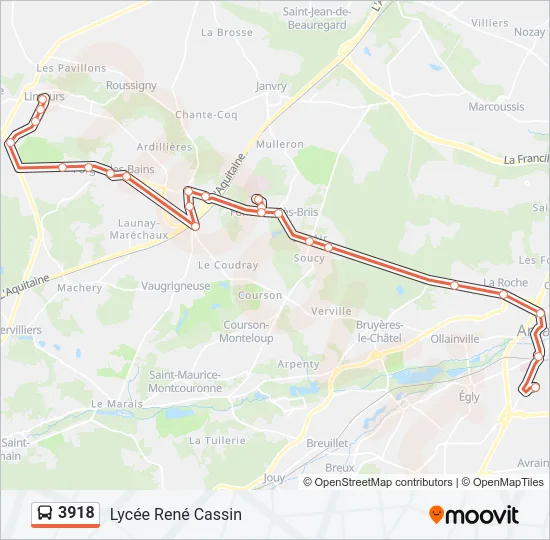 3918 Bus Line Map