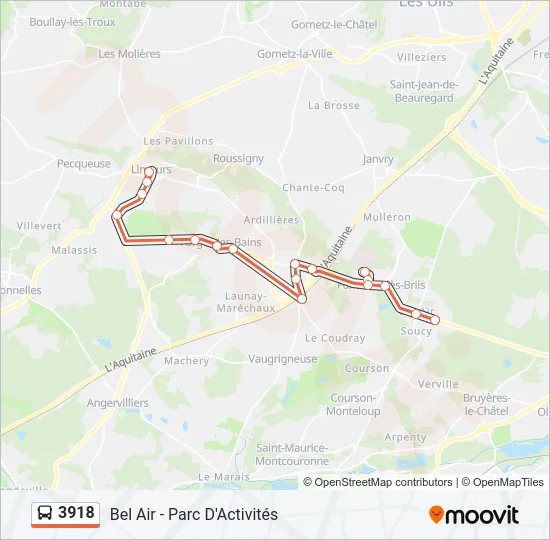 3918 Bus Line Map