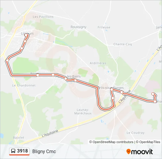 3918 Bus Line Map