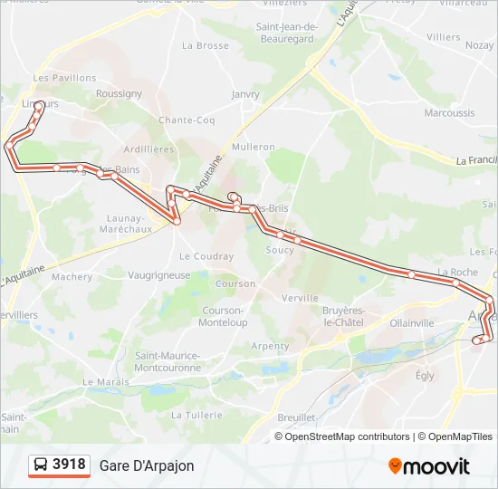 3918 Bus Line Map
