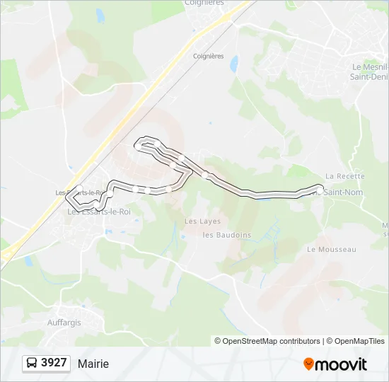 3927 Bus Line Map