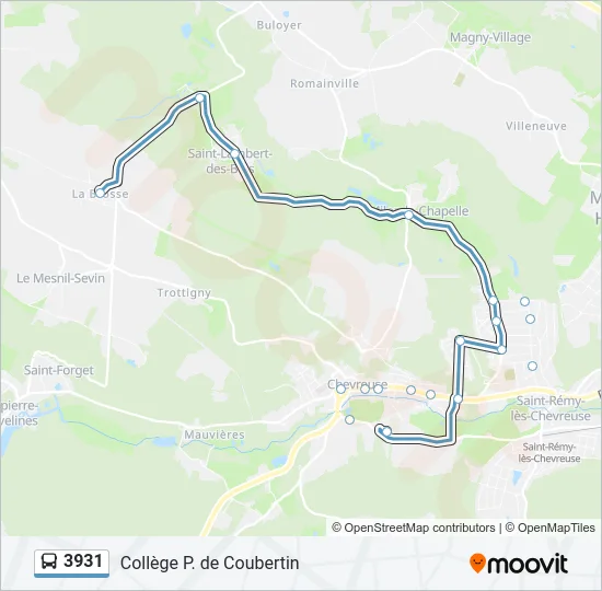 3931 Bus Line Map